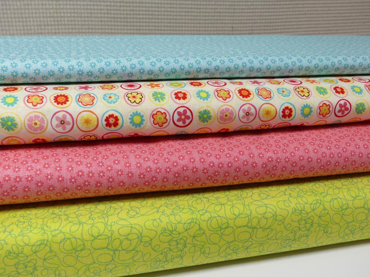 Patchworkstoff Happy Flappers Mix von Riley Blake.